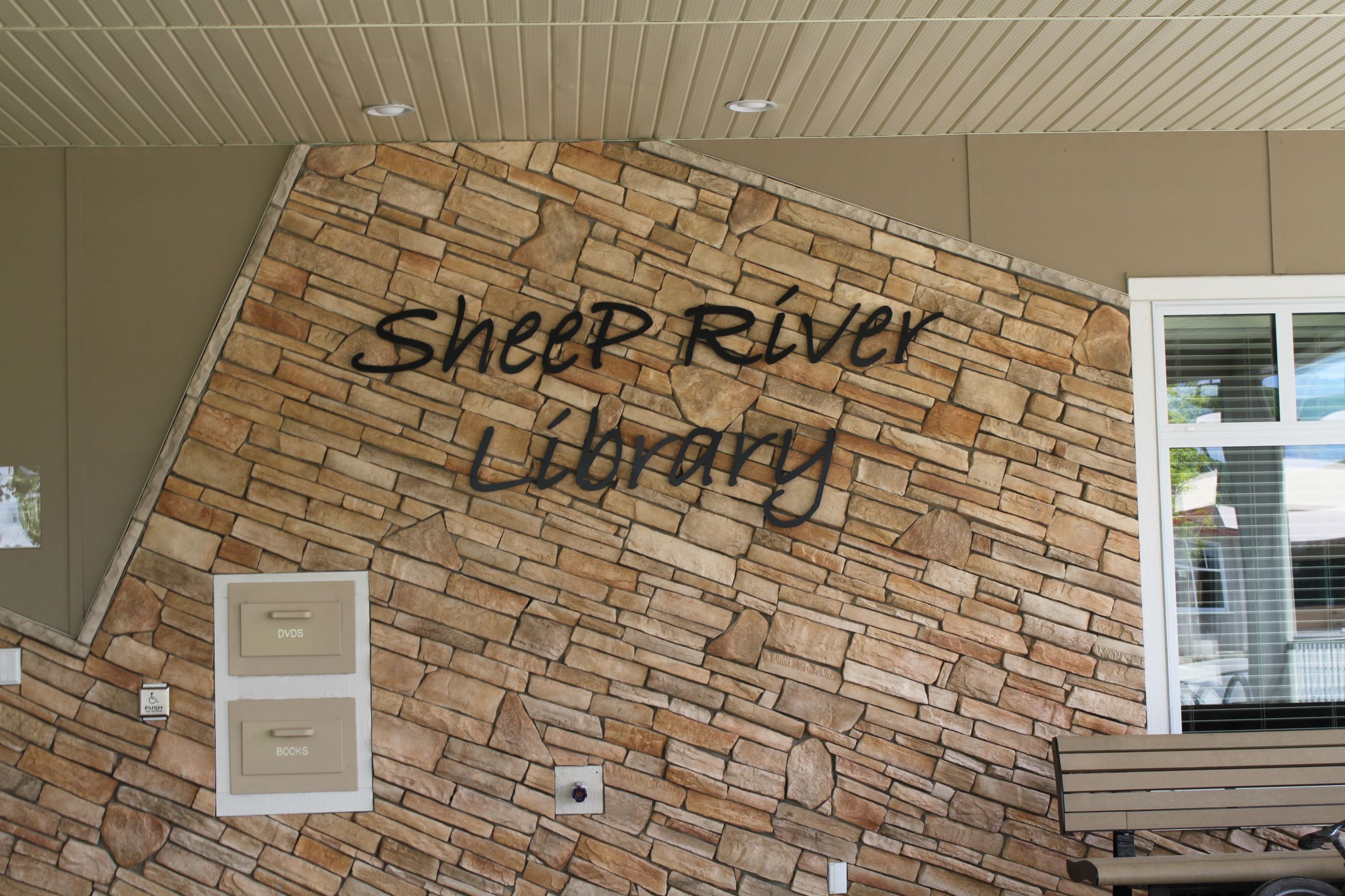 Library Exterior - Sign