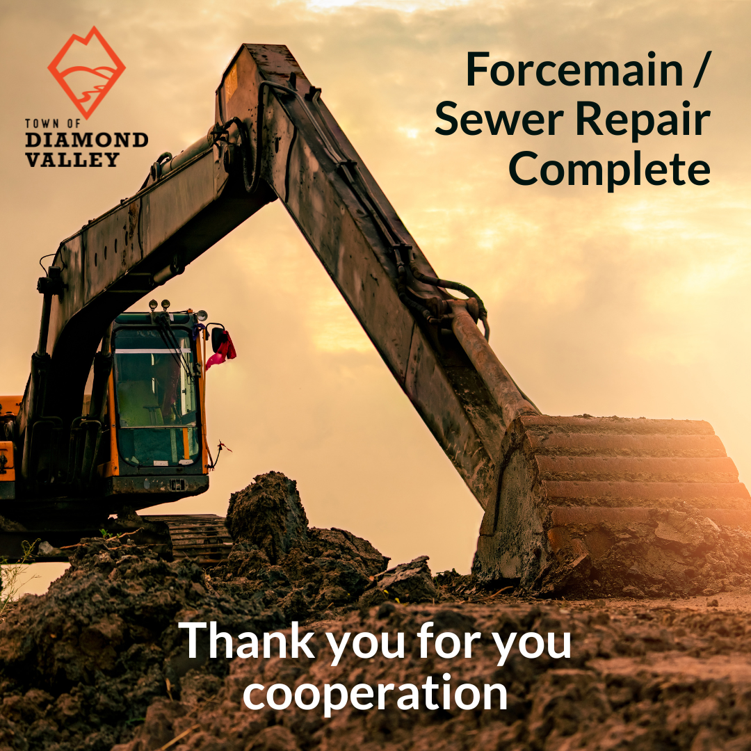 Notice Forcemain Repair Complete (1080 x 1080 px)