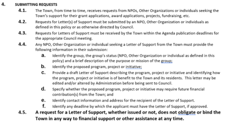 Council-030 Policy Section 4