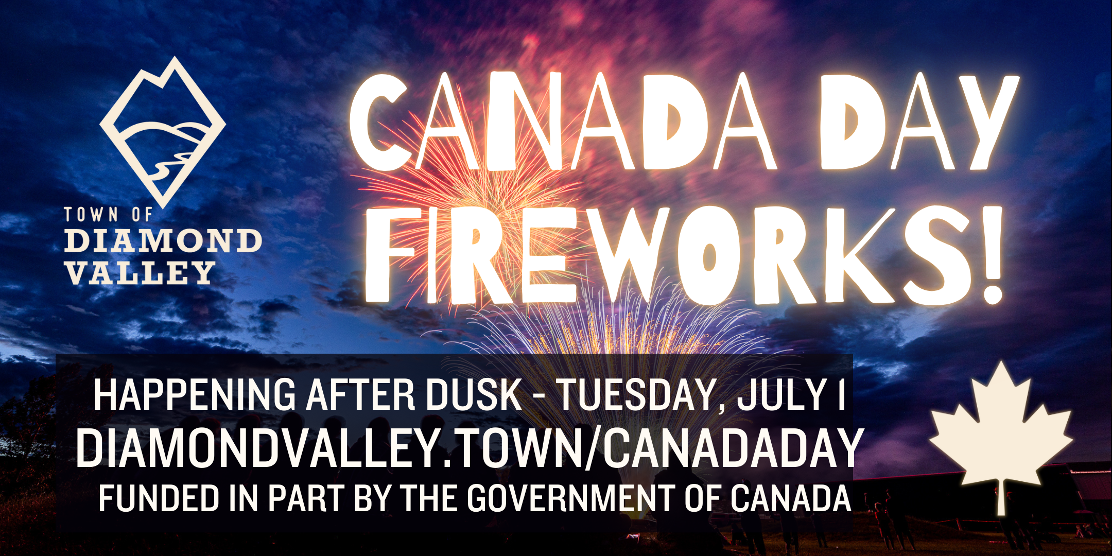 Canada Day Fireworks (2160 x 1080 px)