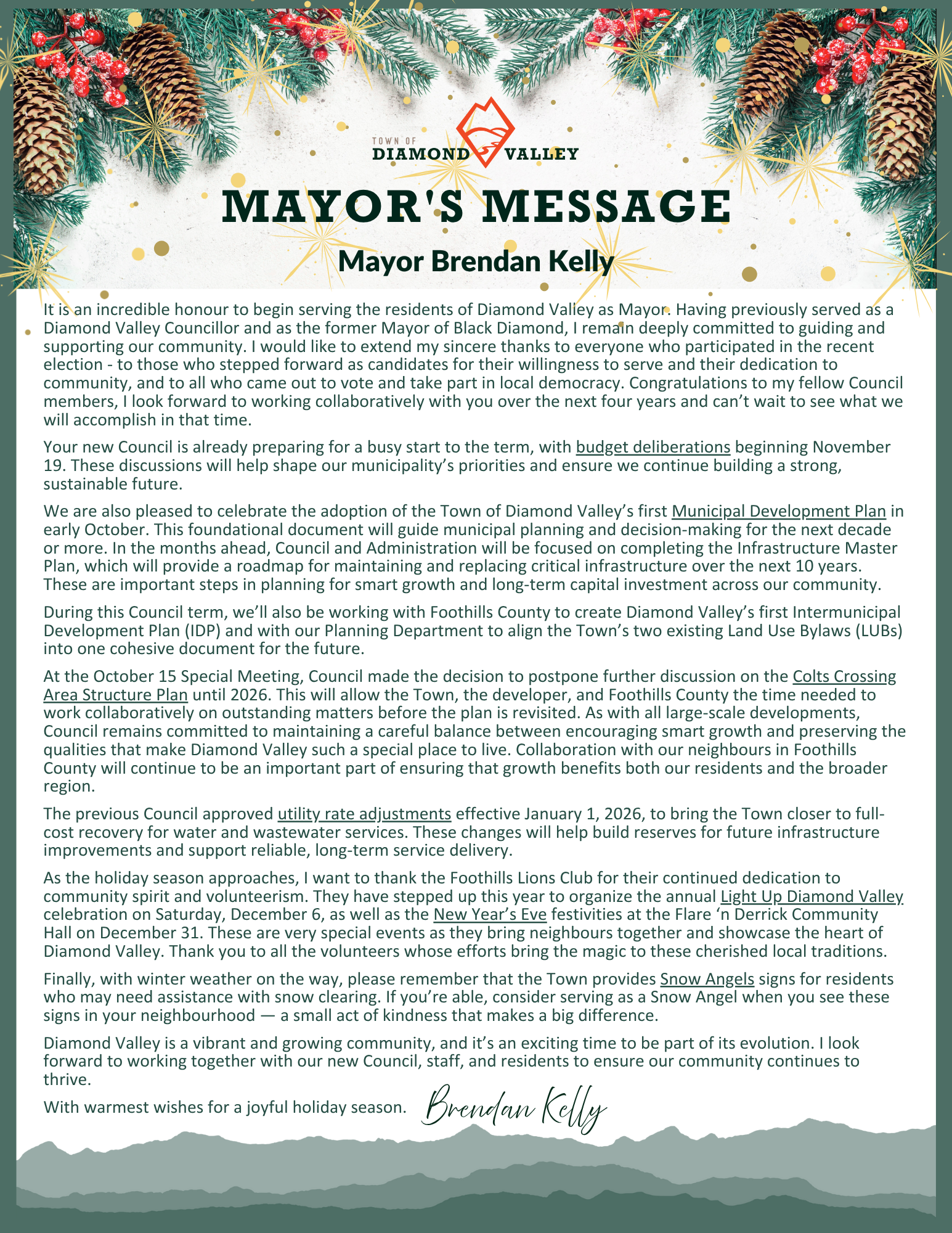 Diamond Valley Vista - Newsletter - November 2025 p2.