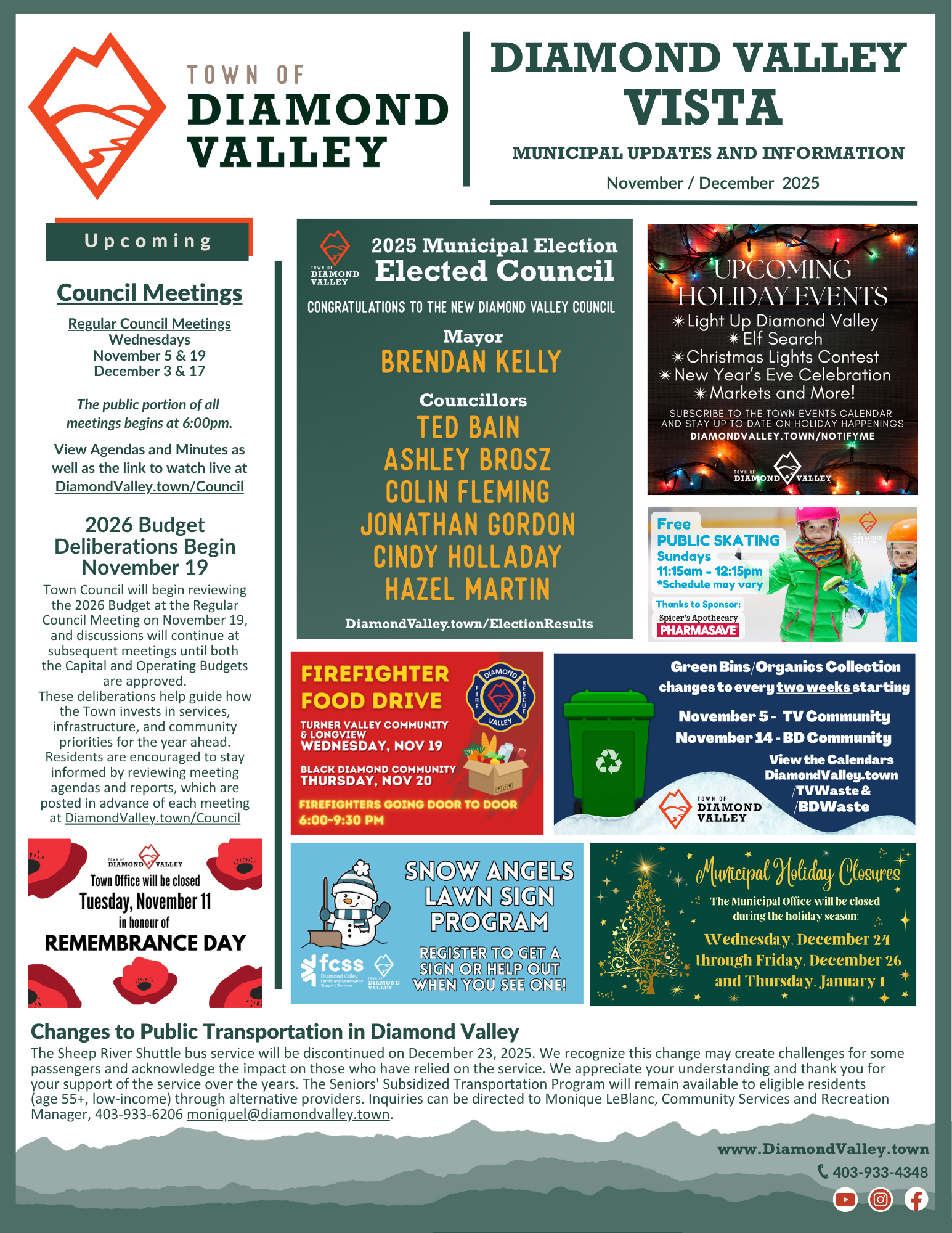 Diamond Valley Vista - Newsletter - November 2025 p1